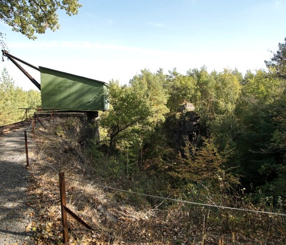 Alte Grubenkräne im Kottenheimer Winfeld, © Foto: Laura Rinneburger, Quelle: Touristik-Büro Vordereifel