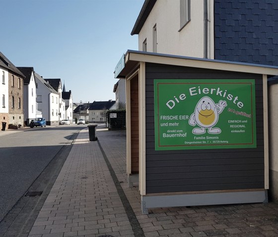 Die Eierkiste in der Düngenheimer Straße, © Foto: Svenja Schulze-Entrup, Quelle: Touristik-Büro Vordereifel