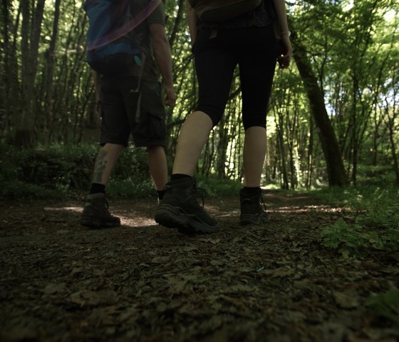 Wanderer auf dem Schieferwanderweg, © Laura Rinneburger