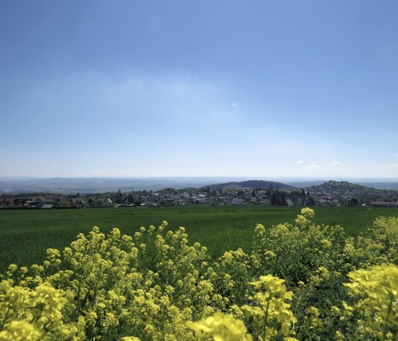 Blick auf Ettringen vom Hochsimmer, © Foto: Svenja Schule-Entrup, Quelle: Touristik-Büro Vordereifel