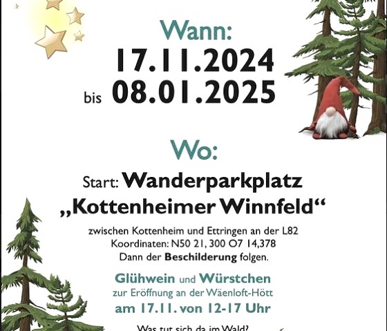 Plakat Kottenheimer Wichtelweg, © Verein "gemeinsam für kottenheim"