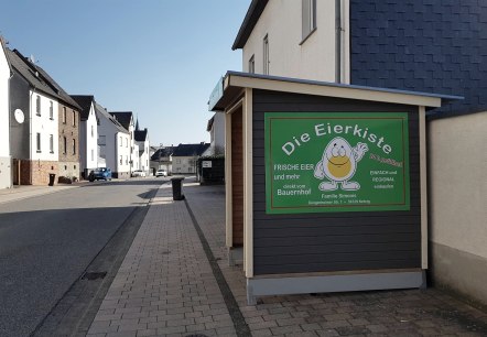 Die Eierkiste in der Düngenheimer Straße, © Foto: Svenja Schulze-Entrup, Quelle: Touristik-Büro Vordereifel