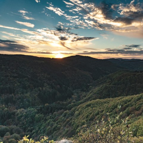 Sonnenuntergang am Nitzblick in Kirchwald, © Laura Rinneburger