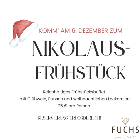 Nikolausfrühstück, © Eifelhotel Fuchs