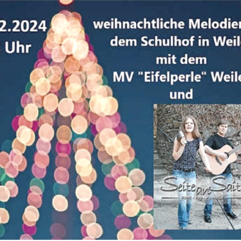 Plakat Weihnachtliche Melodien, © Musikverein Eifelperle