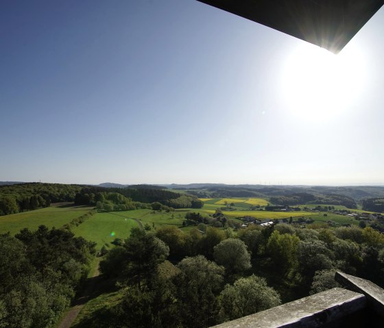 Ausblick vom Booser Eifelturm, © Foto: Laura Rinneburger, Quelle: Touristik-Büro Vordereifel