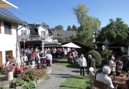 Biergarten des Eifelhotels Fuchs, © Svenja Schulze-Entrup