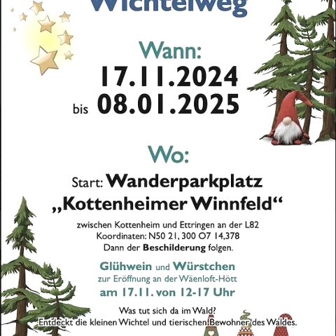 Plakat Kottenheimer Wichtelweg, © Verein "gemeinsam für kottenheim"