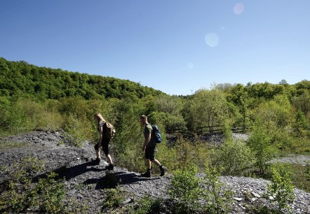 Unterwegs durch die Schiefergrube Bausberg I, © Laura Rinneburger