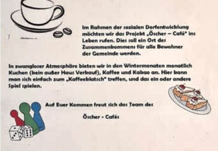 Öscher Café, © Ortsgemeinde Kirchwald